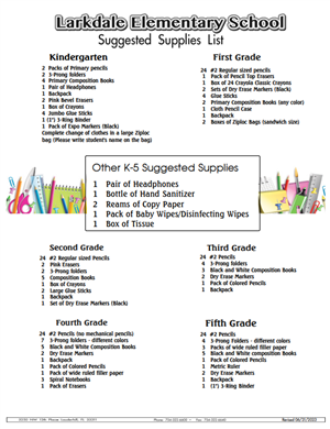 Supply List